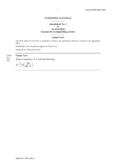 AS 4214:2018 Amd 1:2019 AS 4214:2018 Amd 1:2019
