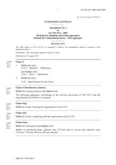 AS 1141.25.3-2003 Amd 1:2019