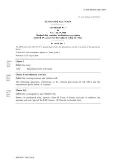 AS 1141.29:2014 Amd 1:2019