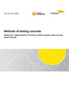 AS 1012.25.1:2020 AS 1012.25.1:2020