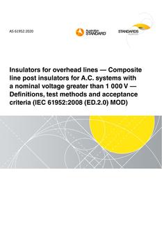 AS 61952:2020 AS 61952:2020