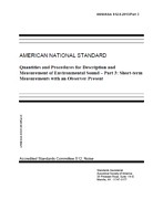 ASA S12.9-2013 / Part 3 (R2018) ASA S12.9-2013 / Part 3 (R2018)