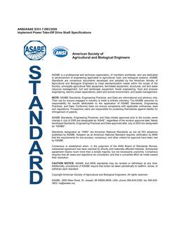 ASAE/ASABE S331.7 ASAE/ASABE S331.7