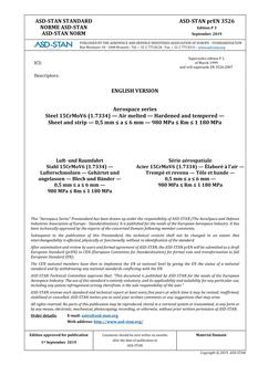 ASD-STAN prEN 3526 ASD-STAN prEN 3526