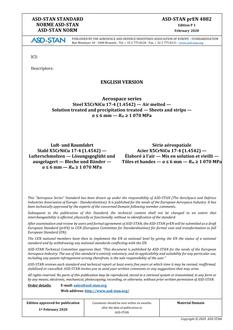 ASD-STAN prEN 4882 ASD-STAN prEN 4882