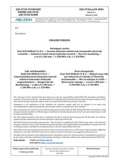 ASD-STAN prEN 4884 ASD-STAN prEN 4884