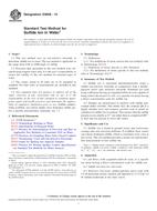 ASTM D4658-15 ASTM D4658-15