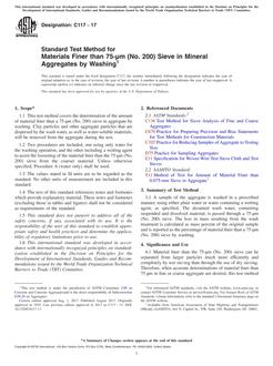 ASTM C117-17 ASTM C117-17
