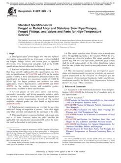 ASTM A182/A182M-19 ASTM A182/A182M-19