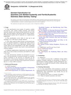 ASTM A270/A270M-15(2019) ASTM A270/A270M-15(2019)