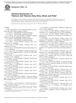 ASTM B265-20 ASTM B265-20