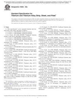 ASTM B265-20a ASTM B265-20a