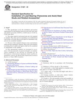 ASTM C1007-20 ASTM C1007-20