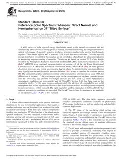 ASTM G173-03(2020) ASTM G173-03(2020)