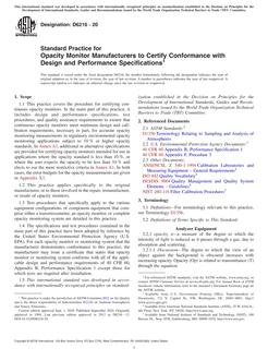 ASTM D6216-20 ASTM D6216-20