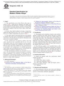 ASTM B560-20 ASTM B560-20