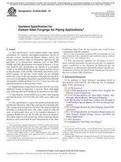 ASTM A105/A105M-21 ASTM A105/A105M-21