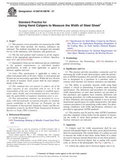 ASTM A1087/A1087M-21 ASTM A1087/A1087M-21