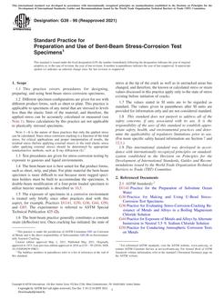 ASTM G39-99(2021) ASTM G39-99(2021)