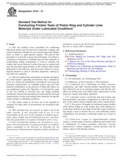 ASTM G181-21 ASTM G181-21
