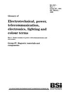 BS 4727-1:GROUP 07:1991