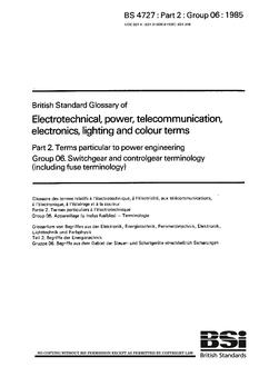 BS 4727-2:GROUP 06:1985