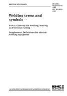 BS 499-1:SUPPLEMENT:1992 BS 499-1:SUPPLEMENT:1992