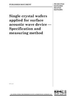 BS PD IEC/PAS 62276:2002 BS PD IEC/PAS 62276:2002