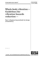 BS PD CEN/TR 15172-1:2005