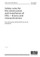 BS PD CEN/TR 81-10:2008