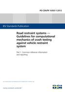 BS PD CEN/TR 16303-1:2012