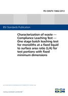 BS PD CEN/TS 15862:2012 BS PD CEN/TS 15862:2012