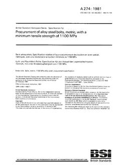 BS A 274:1981 BS A 274:1981