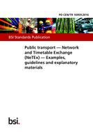 BS PD CEN/TR 16959:2016