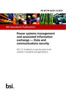 BS PD IEC/TR 62351-13:2016