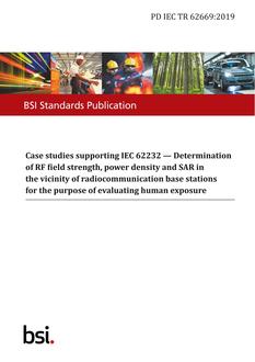 BS PD IEC TR 62669:2019 BS PD IEC TR 62669:2019