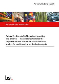 BS PD CEN/TR 17421:2019