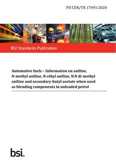 BS PD CEN/TR 17491:2020 BS PD CEN/TR 17491:2020