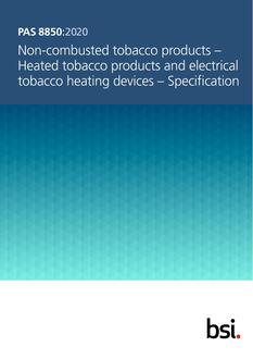 BS PAS 8850:2020 BS PAS 8850:2020
