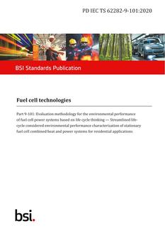 BS PD IEC TS 62282-9-101:2020