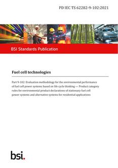 BS PD IEC TS 62282-9-102:2021