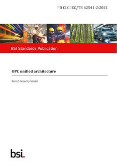 BS PD CLC IEC/TR 62541-2:2021