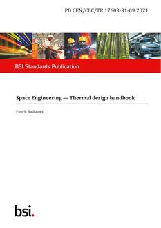 BS PD CEN/CLC/TR 17603-31-09:2021