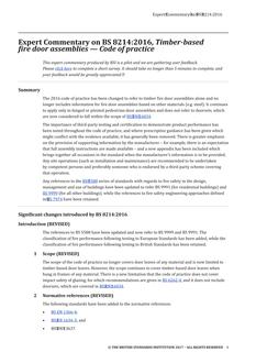 BS 8214:2016 EXCOMM (FIRE)