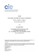 EXTERIOR LIGHTING OF PUBLIC STAIRWAYS (OP28, 193-202) EXTERIOR LIGHTING OF PUBLIC STAIRWAYS (OP28, 193-202)