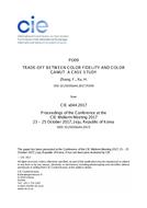 TRADE-OFF BETWEEN COLOR FIDELITY AND COLOR GAMUT: A CASE STUDY (PO09, 856-861) TRADE-OFF BETWEEN COLOR FIDELITY AND COLOR GAMUT: A CASE STUDY (PO09, 856-861)
