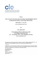 THE EFFECTS OF DUV ON LIGHTING ENVIRONMENT WITH CONSIDERATION OF INTERIOR MATERIAL (PP24, 634-640) THE EFFECTS OF DUV ON LIGHTING ENVIRONMENT WITH CONSIDERATION OF INTERIOR MATERIAL (PP24, 634-640)