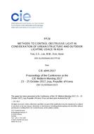 METHODS TO CONTROL OBSTRUSIVE LIGHT IN CONSIDERATION OF URBAN STRUCTURE AND OUTDOOR LIGHTING USAGE IN ASIA (PP28, 667-672)