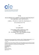 ASSESSMENT OF FILAMENT LED BULBS WITH RESPECT TO TEMPORAL LIGHT ARTEFACTS (PP38, 718-727)