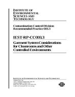 IEST RP-CC003.3 IEST RP-CC003.3